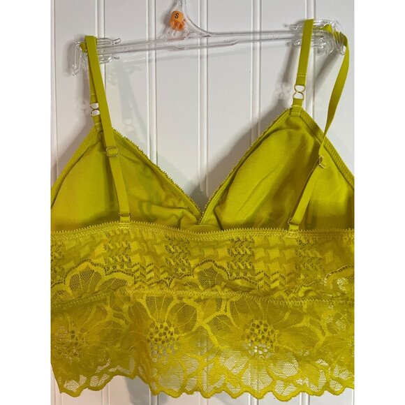 Aerie Yellow Lace Bralette With Adjustable Straps Size S - Picture 4 of 8